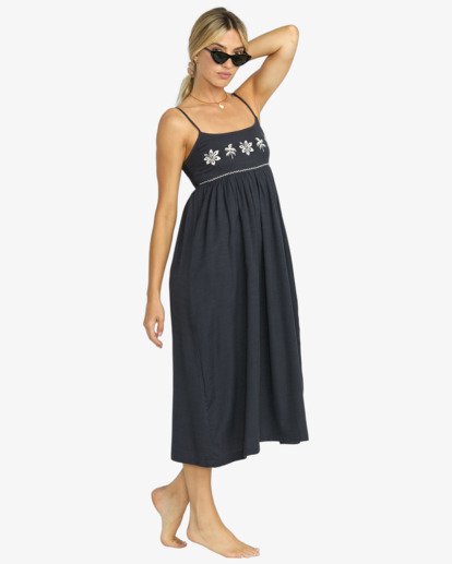 billabong, Days End Drs - Robe midi pour Femme, BLACK SANDS (bsd) Days End Drs - Midi Dress for Women  24B132506