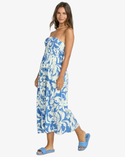 billabong, In The Sky - Midi Dress for Women, TRUE BLUE (trb) In The Sky - Midi Dress for Women  24B132513