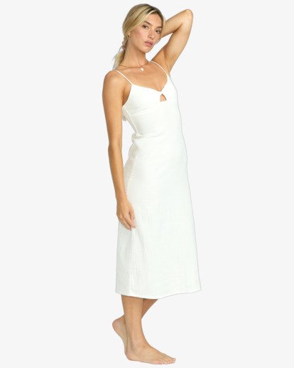 billabong, Crystal Clear - Midi Dress for Women, SALT CRYSTAL (scs) Crystal Clear - Midi Dress for Women  24B132514