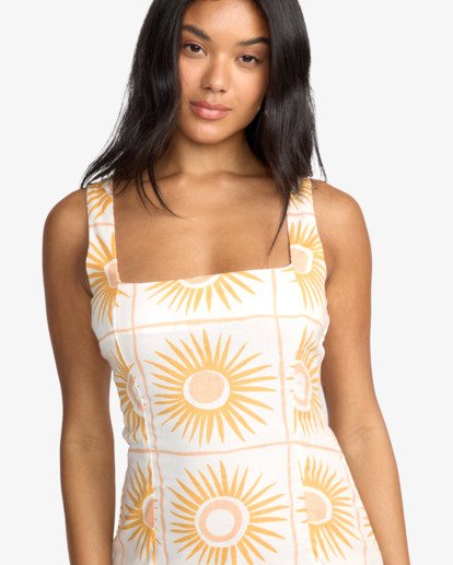 billabong, Sunlit Sky - Vestido mini para mulher, SALT CRYSTAL (scs) Sunlit Sky - Mini Dress for Women  24B133503
