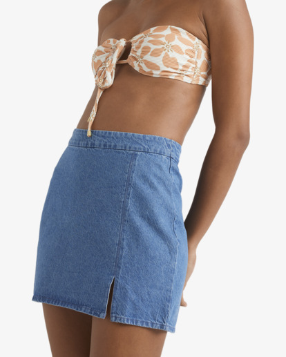 billabong, Wave Washed - Denim Skirt for Women, SALT WASHED (slw) Wave Washed - Denim Skirt for Women  24B141503