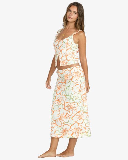 billabong, Keep It Simple - Midirock für Frauen, SALT CRYSTAL (scs) Keep It Simple - Midi Skirt for Women  24B141504