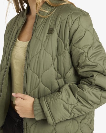 billabong, Cuesta - Chaqueta bomber para mujer, TREEHUGGER (gpl0) Cuesta - Bomber Jacket for Women  24B153502
