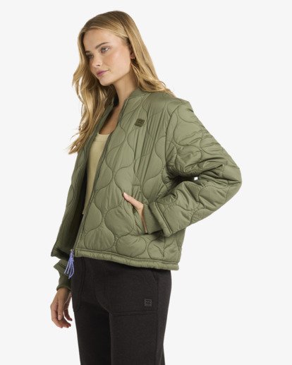billabong, Cuesta - Chaqueta bomber para mujer, TREEHUGGER (gpl0) Cuesta - Bomber Jacket for Women  24B153502
