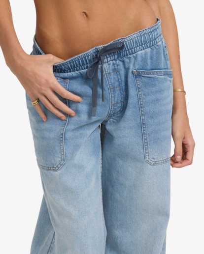 billabong, Zonte E Waist - Elasticated Denim Jeans for Women, SHADED WASH (sdw) Zonte E Waist - Elasticated Denim Jeans for Women  24B193503