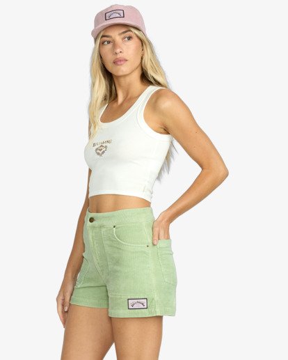 billabong, Set The Tone - Corduroy Shorts for Women, PISTACHIO (gfm0) Set The Tone - Corduroy Shorts for Women  24B202500