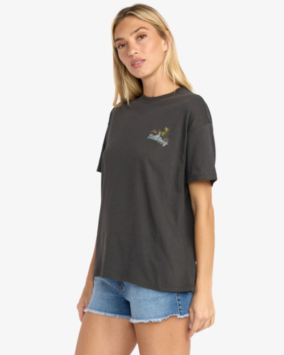 billabong, What A Vibe - Camiseta de manga corta para Mujer, OFF BLACK (ofb) What A Vibe - Short sleeve tee for Women  24B352508