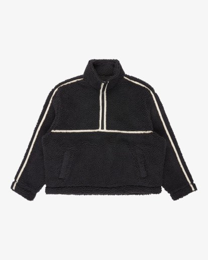 billabong, Getting Warm Sherpa - Polaire demi-zip pour Femme, BLACK SANDS (bsd) Getting Warm Sherpa - Half Zip Fleece for Women  24B414501