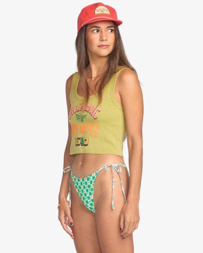 billabong, Mami Wata Surf Africa - Maglia con collo a barchetta da Donna, SEA MOSS (sms) Mami Wata Surf Africa - Cropped Vest Top for Women  24B452509