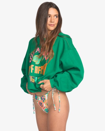 billabong, Mami Wata Kendall - Maglia girocollo da Donna, EMERALD GREEN (emg) Mami Wata Kendall - Pullover Crew for Women  24B462508