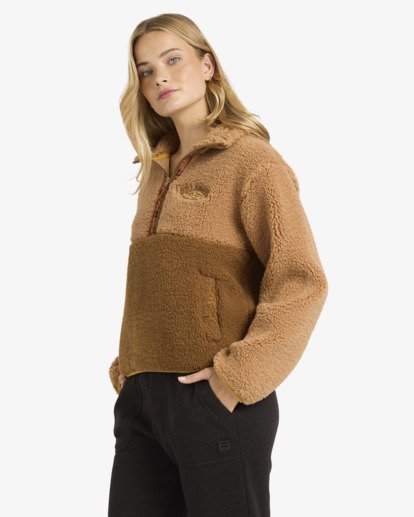 billabong, Horizon - Mock Neck Sweatshirt for Women, TRUFFLE (tlg0) Horizon - Mock Neck Sweatshirt for Women  24B483502