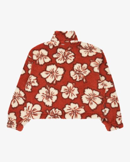 billabong, All The Time Sherpa - Casaco em velo com meio fecho para Mulher, SEDONA (cns0) All The Time Sherpa - Half Zip Fleece for Women  24B484504