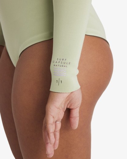billabong, 1/1mm Salty Dayz Natural Light - Chest-Zip-Neoprenanzug für Frauen, PISTACHIO (gfm0) 1/1mm Salty Dayz Natural Light - Chest Zip Wetsuit for Women  24BW191502