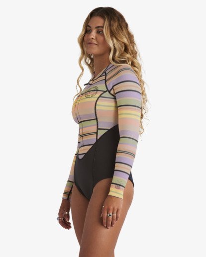 2/2mm Salty Dayz Natural - Front Zip Long Sleeves Springsuit for Women  24BW191503