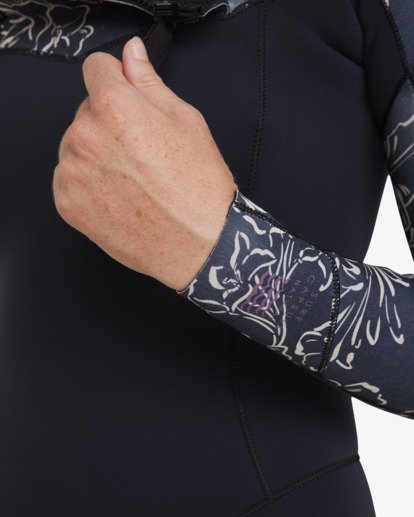 billabong, 3/2mm Salty Dayz Natural - Langärmliger Wetsuit ohne Reißverschluss für Frauen, BLACK PEBBLE (bpb) 3/2mm Salty Dayz Natural - Long Sleeves Zipperless Wetsuit for Women  24BW191505