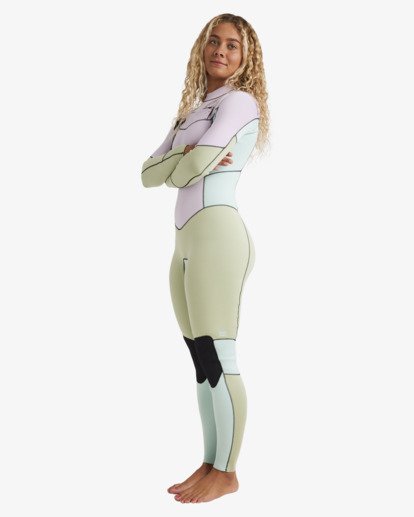 billabong, 3/2mm Salty Dayz Natural - Langärmliger Wetsuit ohne Reißverschluss für Frauen, PISTACHIO (gfm0) 3/2mm Salty Dayz Natural - Long Sleeves Zipperless Wetsuit for Women  24BW191505
