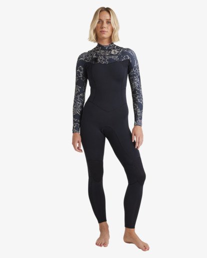 4/3mm Salty Dayz Natural - Chest Zip Wetsuit for Women  24BW191506