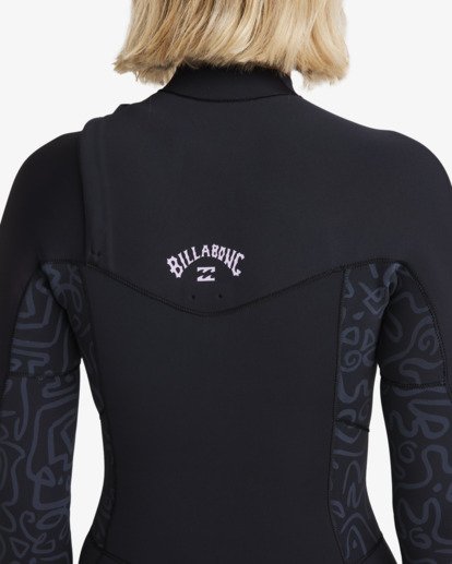 billabong, 3/2mm Synergy Natural - GBS-Neoprenanzug mit Chest-Zip für Frauen, BLACK FADE (bfd) 3/2mm Synergy Natural - Chest Zip GBS Wetsuit for Women  24BW191510