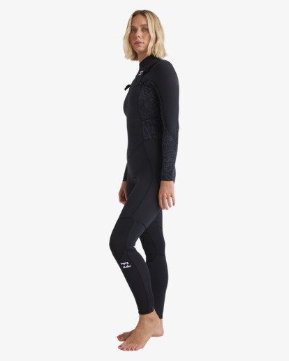 billabong, 4/3mm Synergy Natural - GBS-Neoprenanzug mit Chest-Zip für Frauen, BLACK FADE (bfd) 4/3mm Synergy Natural - Chest Zip GBS Wetsuit for Women  24BW191511