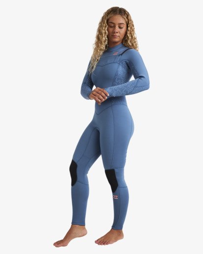 billabong, 4/3mm Synergy Natural - GBS-Neoprenanzug mit Chest-Zip für Frauen, TIDAL BLUE (tbl) 4/3mm Synergy Natural - Chest Zip GBS Wetsuit for Women  24BW191511