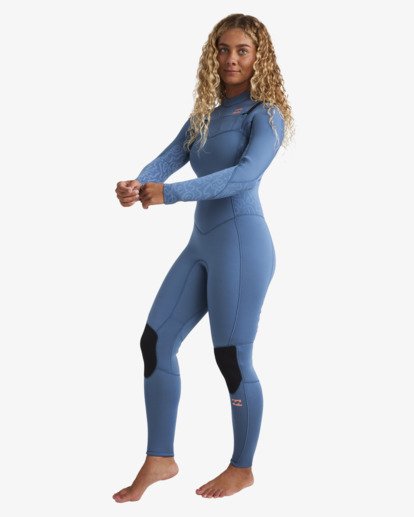 billabong, 4/3mm Synergy Natural - GBS-Neoprenanzug mit Chest-Zip für Frauen, TIDAL BLUE (tbl) 4/3mm Synergy Natural - Chest Zip GBS Wetsuit for Women  24BW191511