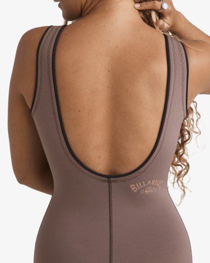 billabong, Josie Wave Walker Mini 1mm - Springsuit sans manches pour Femme, KONA (cpk0) Josie Wave Walker Mini 1mm - Sleeveless Springsuit for Women  24BW193508