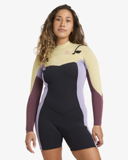 2/2mm Synergy Natural - Long Sleeve Chest Zip Springsuit for Women  24BW193513