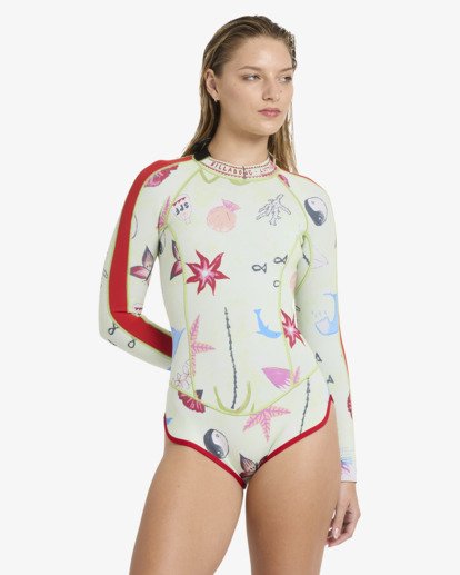 2/2mm Glider - Long Sleeve Back Zip Springsuit for Women  24BW244501