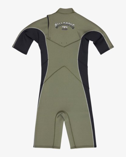 2/2mm Absolute Natural - Short Sleeve Chest Zip Wetsuit for Boys 8-16  24CW191505
