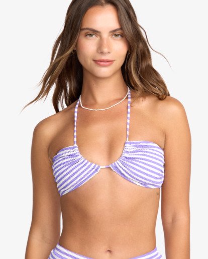 billabong, Josie Summer Hi Drew Bandeau - Haut de bikini pour Femme, PURPLE PUNCH (pkk0) Josie Summer Hi Drew Bandeau - Bikini Top for Women  24O123501