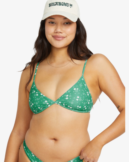 In The Green Charlie - Medium Coverage Bikini Top for Women  24O141506