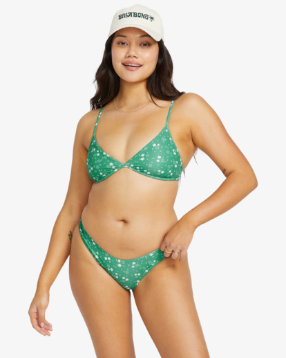 In The Green Charlie - Medium Coverage Bikini Top for Women  24O141506