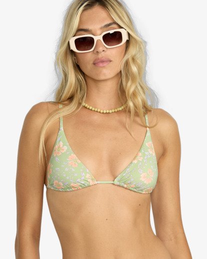 billabong, More To Sea Sld - Haut de bikini triangle pour Femme, PISTACHIO (gfm0) More To Sea Sld - Triangle Bikini Top for Women  24O142504