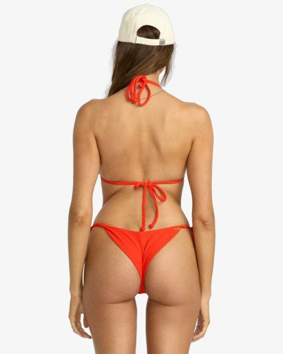 Red Aloha Multi Tri - Triangle Bikini Top for Women  24O142515