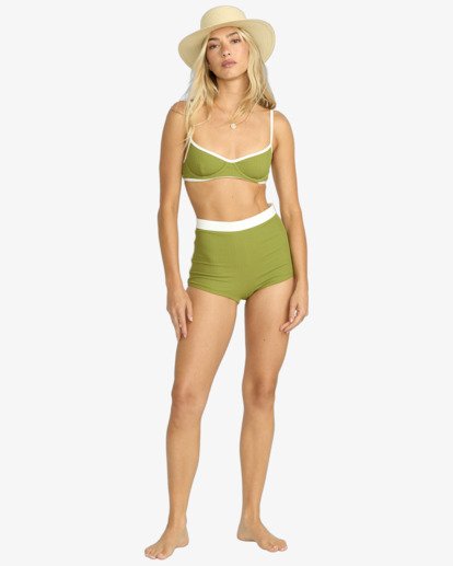 billabong, Sunrays Tami Bralette - Bikini da Donna, RANGER GREEN (rgr) Sunrays Tami Bralette - Bikini Top for Women  24O152509