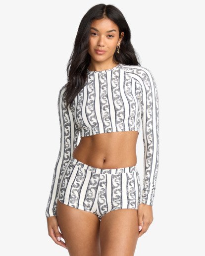 billabong, Wave Watcher Palma Short - Bikini Bottoms for Women, WHITE/BLACK (whb) Wave Watcher Palma Short - Bikini Bottoms for Women  24O223505