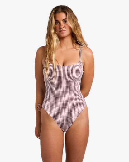 Mini Wave Check Mia - D-Cup One-Piece Swimsuit for Women  24O301673
