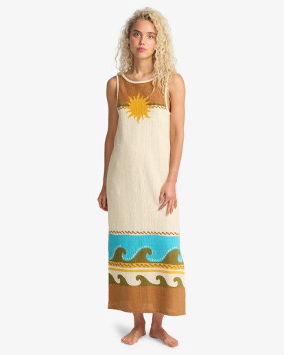 Solar Babe Midi - Crochet Beach Dress for Women  24O601608