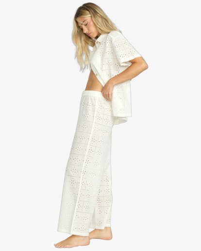 billabong, Eyelet Crush - Beach Pants for Women, SALT CRYSTAL (scs) Eyelet Crush - Beach Pants for Women  24O602504