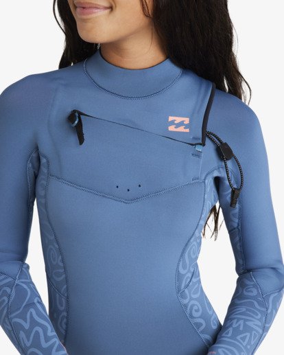 billabong, 4/3mm Teen - Chest Zip GBS Wetsuit for Boys 8 - 14, TIDAL BLUE (tbl) 4/3mm Teen - Chest Zip GBS Wetsuit for Boys 8 - 14  24RW191504