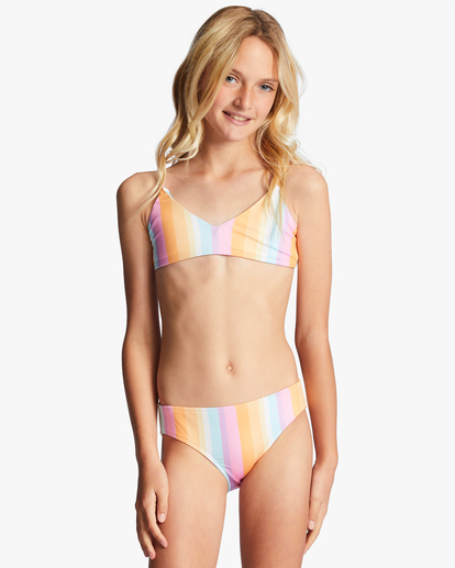 On The Bright Side - Reversible Trilette Two-Piece Bikini Set for Girls 4-16  ABGX200268