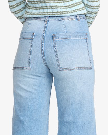 billabong, Free Fall Indigo - Wide Leg Trousers for Women, SURF SPRAY (bfcw) Free Fall Indigo - Wide Leg Trousers for Women  ABJDP00113