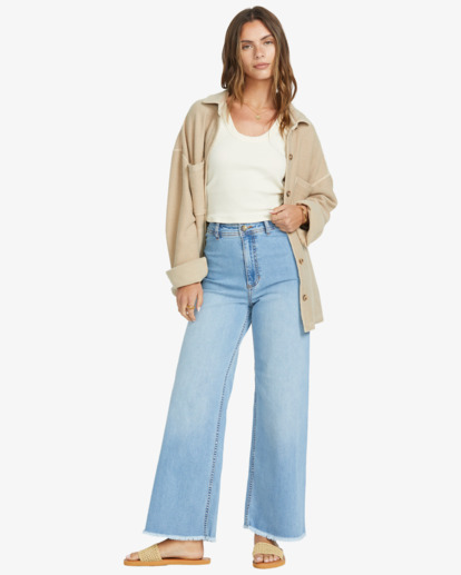 Free Fall Indigo - Wide Leg Trousers for Women  ABJDP00113