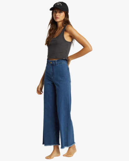 Free Fall Indigo - Wide Leg Trousers for Women  ABJDP00113