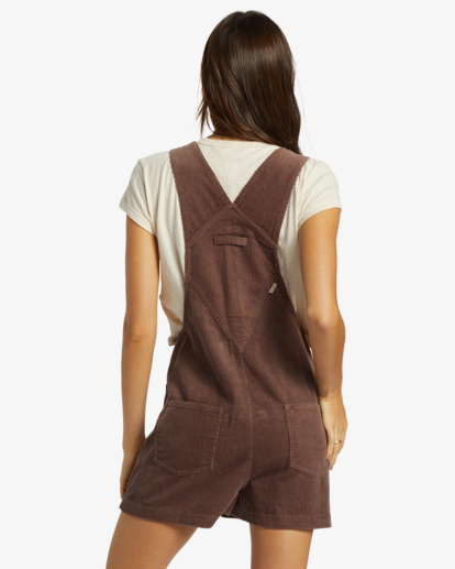 Sand Canyon   - Corduroy Denim Shortall for Women  ABJDS00151