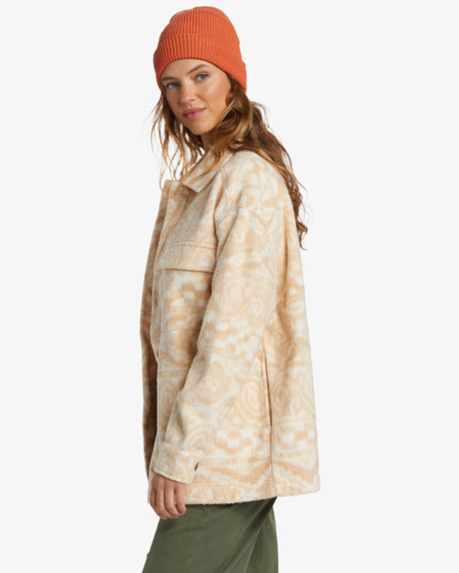 Happy Camper - Button Down Shacket for Women  ABJFT00417