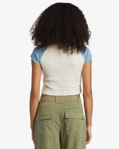 Blissed  - Short Sleeves Cropped Top for Women  ABJKT00572