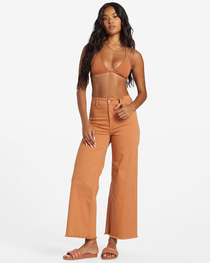 Free Fall - Fixed Waist Trousers for Women  ABJNP00126