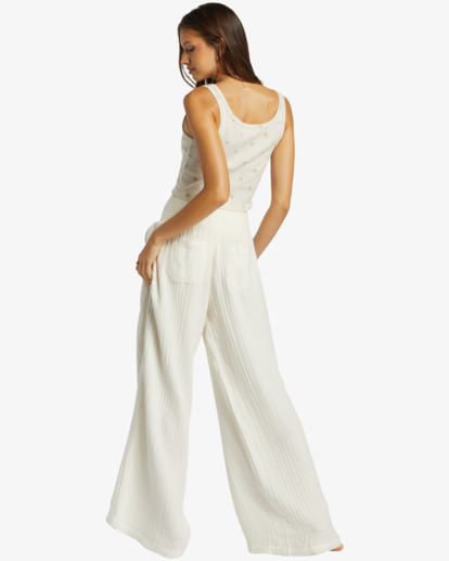 New Waves Gauze - Wide Leg Trousers for Women  ABJNP00426