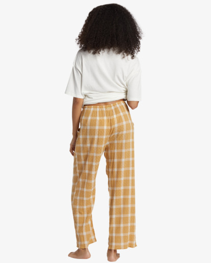 Checked Out - Elastic Waist Pants for Women  ABJNP00438